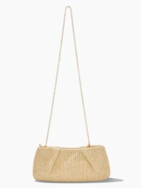 NWT Capittana Oversized Raffia Clutch